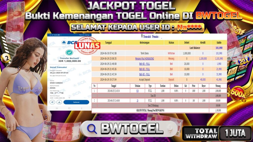 BUKTI JACKPOT TOGEL POOL HONGKONG TERPERCAYA DI INDONESIA