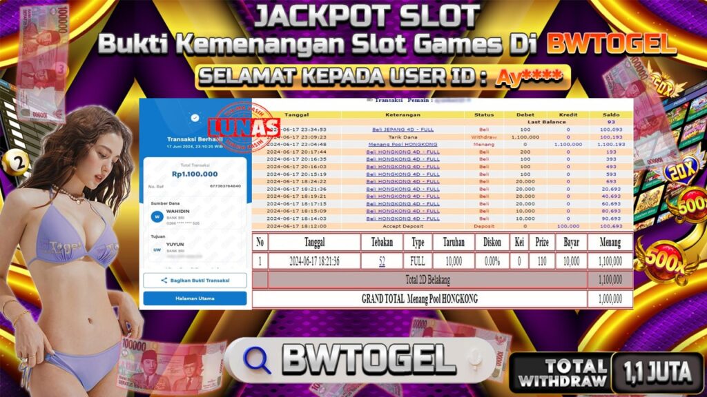 BUKTI JACKPOT TOGEL POOL HONGKONG TERPERCAYA DI INDONESIA