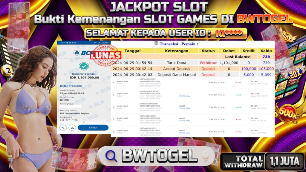 BUKTI JACKPOT SLOT SONGKRAN SPLASH TERPERCAYA DI INDONESIA TGL 29-06-2024