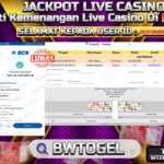 BUKTI JACKPOT SPEED BACCARAT B TERPERCAYA DI INDONESIA TGL 31-08-2024