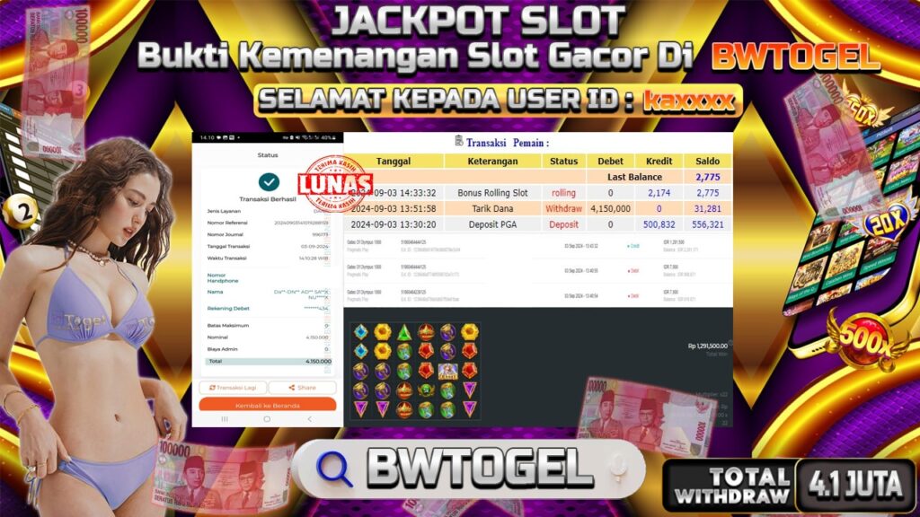 BUKTI JACKPOT SLOT GATES OF OLYMPUS 1000 TERPERCAYA DI INDONESIA TGL 03-09-2024